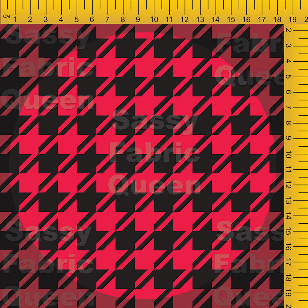 Houndstooth, Red