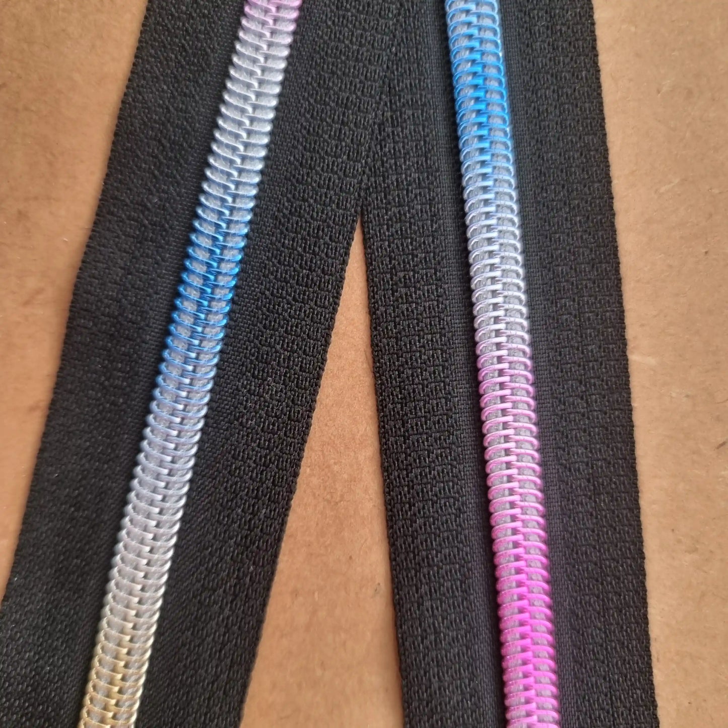 Zipper Tape #5 Nylon (3.5cm wide) - Rainbow Pastel