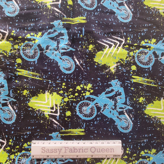 Motocross graffiti – Cotton Lycra 220