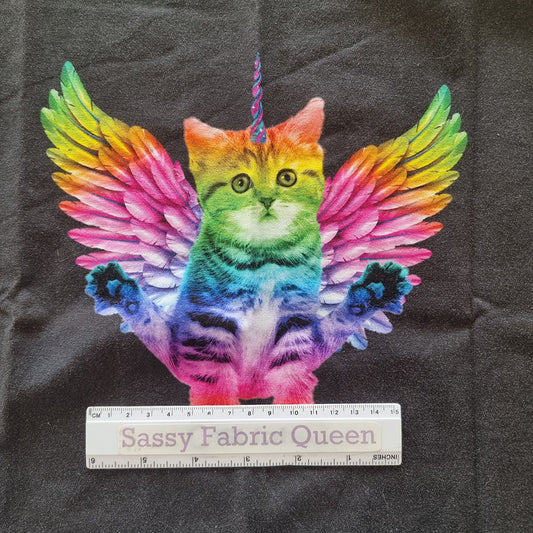 Yoga UniKitty 50cmx50cm panel - Cotton Lycra 220