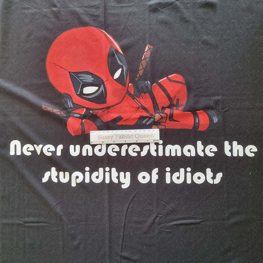 DPool Never underestimate OVERSIZED panel 70cm x 100cm – Double Brushed Polyester (DBP)