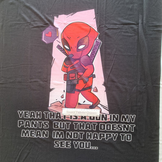 DPool Not happy to see you OVERSIZED panel 70cm x 100cm – Double Brushed Polyester (DBP)