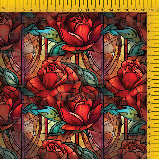 Stainedglass Rose 001
